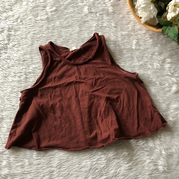 Urban Outfitters Tops - Silence + Noise Maroon Crop Top